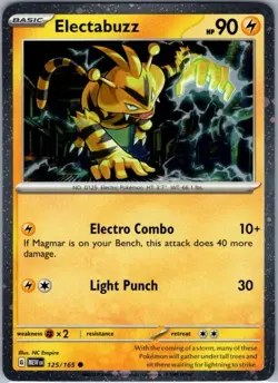 Electabuzz - (Cosmos Holo) 125/165 Promo Miscellaneous Cards & Products NM - Image 1