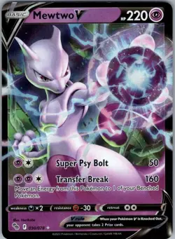 Pokemon Card Mewtwo V 030/078 Pokemon GO - Near Mint - Image 1