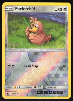 Farfetch'd - 45/68 - Reverse Holo Uncommon - Hidden Fates - Pokemon Card - Image 1