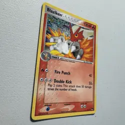 Pokemon Blaziken 1/17 POP Series 1 Rare Holo Vintage 2005 TCG Card Fire 110 HP - Image 3
