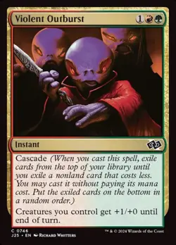 746 - Violent Outburst - Foundations Jumpstart - Normal - Magic: The Gathering C - Image 1