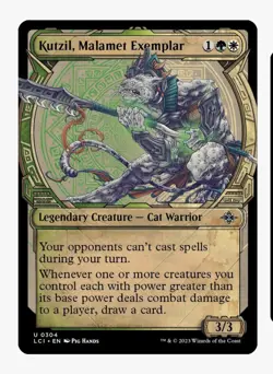 Kutzil, Malamet Exemplar (Showcase) | MTG LCI | Selesnya Cat Warrior EDH | NM - Image 1