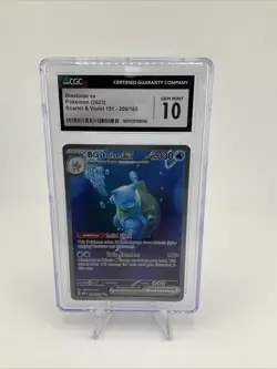Blastoise ex 200/165 (2023) Pokemon Scarlet & Violet 151 SIR CGC Gem Mint 10 - Image 1
