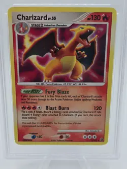 2007 POKEMON DIAMOND & PEARL SECRET WONDERS #3 CHARIZARD-HOLO PSA 8 - Image 3