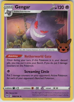 Gengar 2022 Copyright Date Trick or Trade BOOster 2023 066/19 Holo Rare MP - Image 1