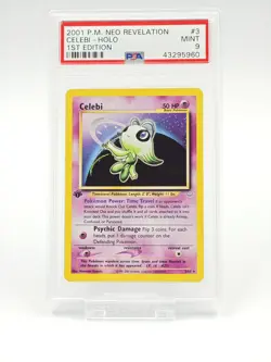 2001 POKEMON NEO REVELATION 1ST EDITION #3 CELEBI-HOLO PSA 9 - Image 1