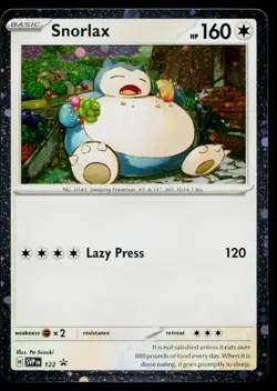 Snorlax 122 Promo Scarlet & Violet Pokemon Near Mint - Image 1