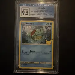 CGC Gem Mint 9.5~10 Squirtle 17/25 Holo McDonald's Collection 2021 Celebrations - Image 1