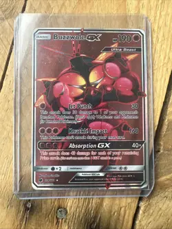 Buzzwole GX 104/111 Crimson Invasion Set FULL ART Pokemon Card - Image 1