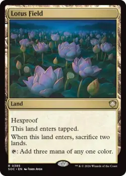 ~ Lotus Field ~ NM ~ Commander: Secrets of Strixhaven ~ MTG ~ - Image 1