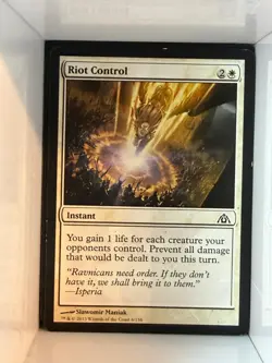 Riot Control 6 Common Dragon's Maze Magic: The Gathering Near Mint - Image 1