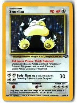 Snorlax ⭐ 11/64 Holo Rare Jungle 1999 Pokemon NM/LP - Image 1