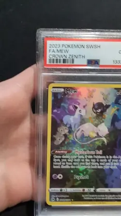 2023 POKEMON SWORD & SHIELD CROWN ZENITH #GG10 FULL ART/MEW PSA 10 - Image 2