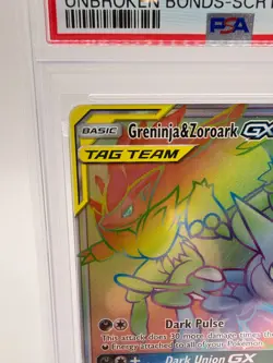 2019 Pokemon S&M Unbroken Bonds Greninja & Zoroark GX #222 | PSA 10 GEM MT 🔥🔥 - Image 3