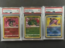 2022 Pokemon GO RADIANT VENUSAUR 004 / BLASTOISE 018 / CHARIZARD 011 PSA 9 Set - Image 1