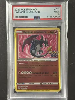 2022 Pokemon GO RADIANT VENUSAUR 004 / BLASTOISE 018 / CHARIZARD 011 PSA 9 Set - Image 3