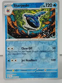Sharpedo - reverse holo - SV: Temporal Forces #043 - POKEMON - NM - T - Image 1