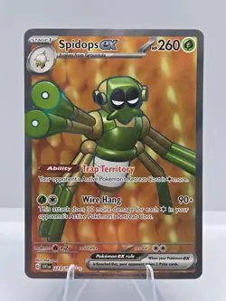 Spidops ex 223/198 Ultra Rare Scarlet & Violet Pokemon NM - Image 1