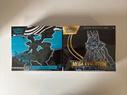 Pokemon TCG Black Bolt & Mega Evolution Lucario ETB Elite Trainer Box - Image 1