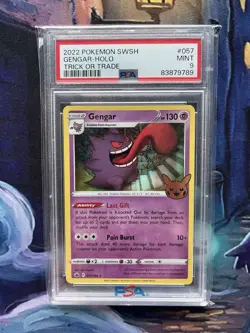 PSA 9 GENGAR #057 - Trick or Trade 2022 Pokemon Card Holo Stamped - Image 1