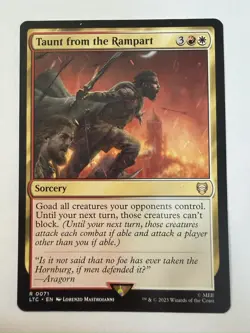 1x TAUNT FROM THE RAMPART - Lord of the Rings - MTG - Magic the Gathering - Image 1