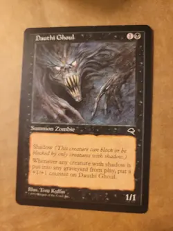 Dauthi Ghoul MTG Tempest Magic Zombie 1997 Black LP BULK DISCOUNT - Image 1