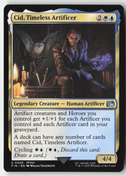 MTG - Cid, Timeless Artificer (0420) U FINAL FANTASY 420 LP-NM - Image 1