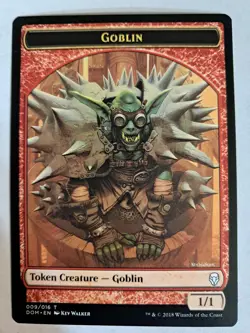 MTG MAGIC Dominaria DOM Goblin Token 009/016 LP BULK DISCOUNT - Image 1