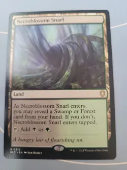 Necroblossom Snarl #319 BLC Bloomburrow Commander Magic MTG Land Rare LP - Image 1