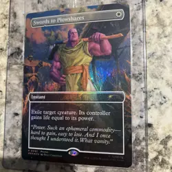 THANOS Magic The Gathering Promo Holo 0001 PSA Magazine Swords to Plowshares - Image 1