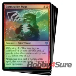 Foil Coruscation Mage X4 M/NM Magic: The Gathering MTG Bloomburrow - Image 1