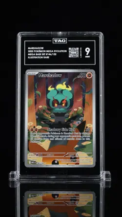 Pokemon TCG- 2025 Marshadow 146/132 IR Mega Evolution TAG 9 Mint - Image 1
