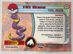 Topps Chrome 2000 Pokemon - Spectra Chrome #23 Ekans - Image 2