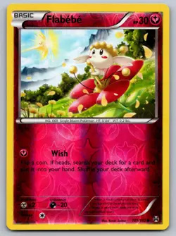 Flabebe 101/162 BREAKthrough Pokemon Reverse Holo Lightly Played - Image 1