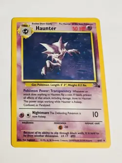 Pokemon Haunter Fossil Holo 6/62 Unlimited with RARE BLUE INK ERROR MISPRINT - Image 3