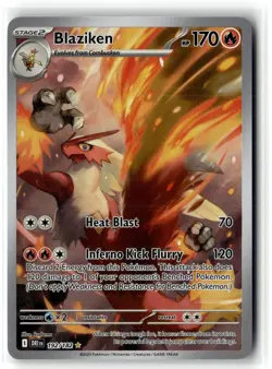 Blaziken 192/182 Illustration Rare Destined Rivals Pokemon NM b3 - Image 1