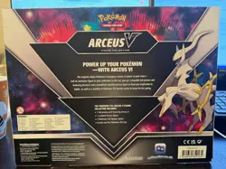Pokemon TCG Arceus V Figure Box - 4 Pack + Promo + Figure ***SEALED*** 820650850165 - Image 2
