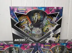 LOT OF 3 Pokemon TCG Arceus V Figure Collection Box - w/ 1 Cosmic Eclipse GOOD - Image 2