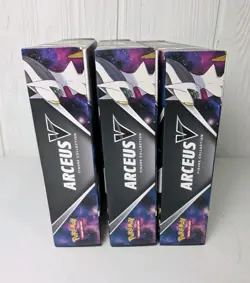 LOT OF 3 Pokemon TCG Arceus V Figure Collection Box - w/ 1 Cosmic Eclipse GOOD - Image 5