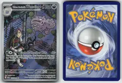 Team Rocket's Weezing 199/182 Illustration Rare Destined Rivals Pokemon Holo NM - Image 3