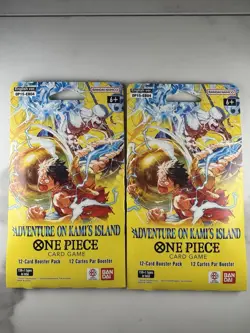 One Piece OP-15 Booster Pack Bundle SEALED Adventure On Kami's Island TCG - Image 1