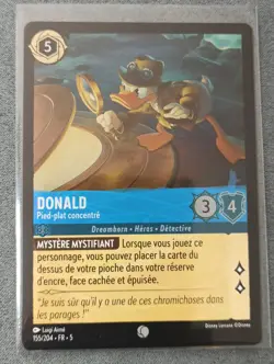 Carte LORCANA FR - Chapitre 5 155/204 Donald - ✨ FOIL ✨ Neuf - Image 1