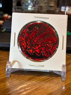Pokemon TCG flip coin Yveltal red smoke holofoil XY blister - Image 1