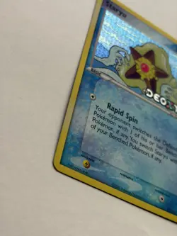Pokemon TCG Staryu Reverse Holo Card 77/107 Deoxys Stamped - Image 3