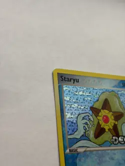 Pokemon TCG Staryu Reverse Holo Card 77/107 Deoxys Stamped - Image 4