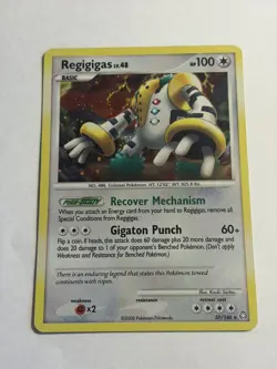 Pokemon Card Regigigas 37/146 Legends Awakened Holo Rare L/P - Image 1