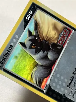 Pokemon Card - Poochyena - Stamped Reverse Holo (58/108) ex Power Keepers LP/MP - Image 2