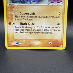 Nosepass 25/110 Holon Phantoms Pokemon Card Holo Foil Rare Stamped LP - Image 3
