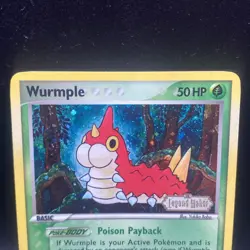 Wurmple 70/92 Legend Maker Reverse Holo Common Pokemon Card Stamped LP - Image 2