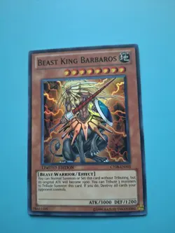 Yugioh Card - Beast King Barbaros Super Rare CT08-EN005 LP - Image 1